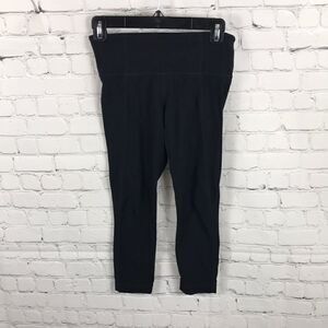 Athleta Black XS thick cropped leggings EUC 20” inseam no snags minute pilling